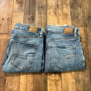 American Eagle Skinny Jeans - 8 X-Long (2 pairs)